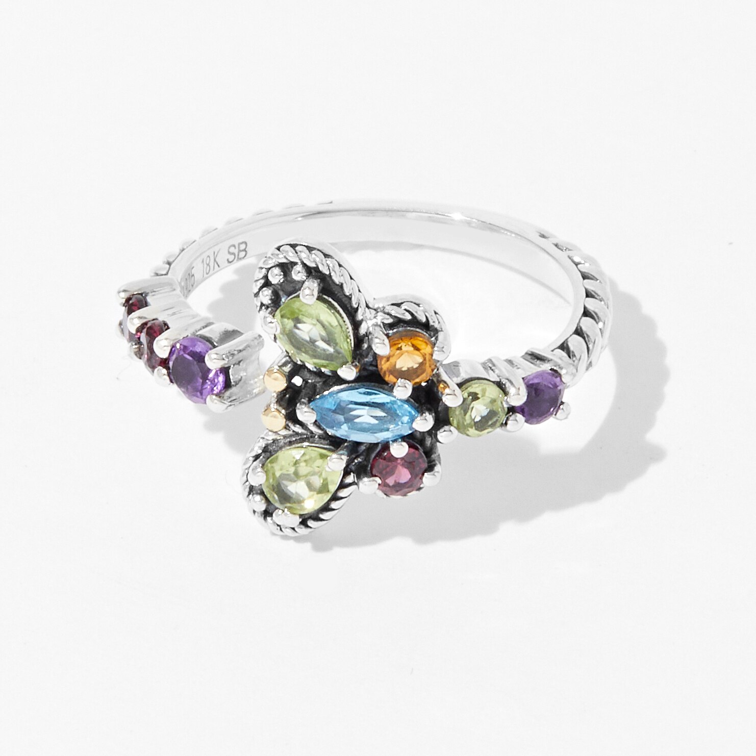 Eirini Ring Emerald | Samuel B. Jewelry